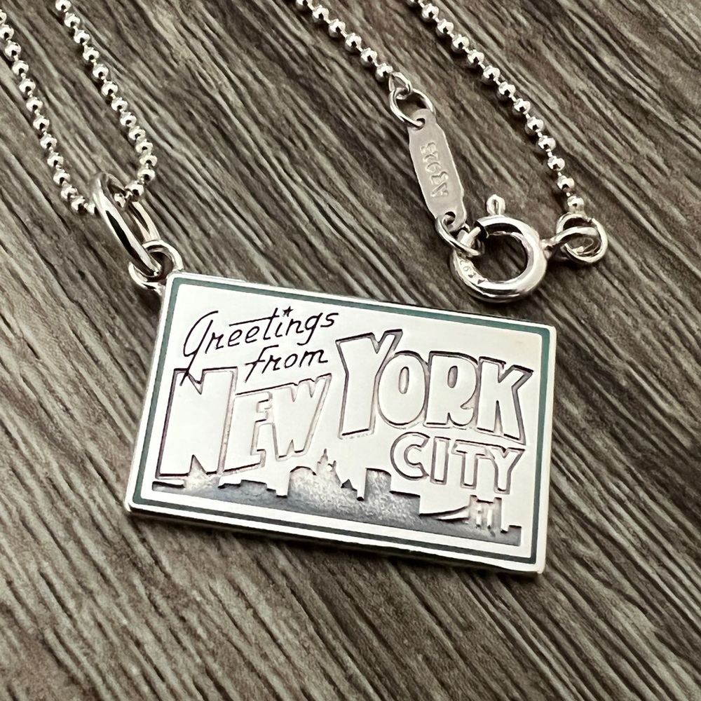 Post‎ card necklace